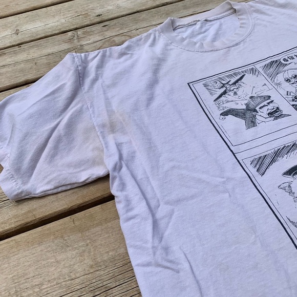 💛 Vintage Five Iron Frenzy Vintage Band T-Shirt Comic Book Art Ska Punk XL White - Picture 4 of 8